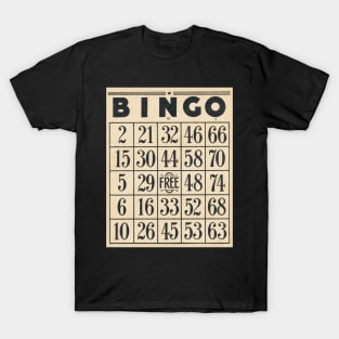 Bingo card sticker T-Shirt